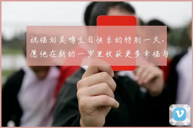 祝福刘奕鸣生日快乐的特别一天，愿他在新的一岁里收获更多幸福与成功